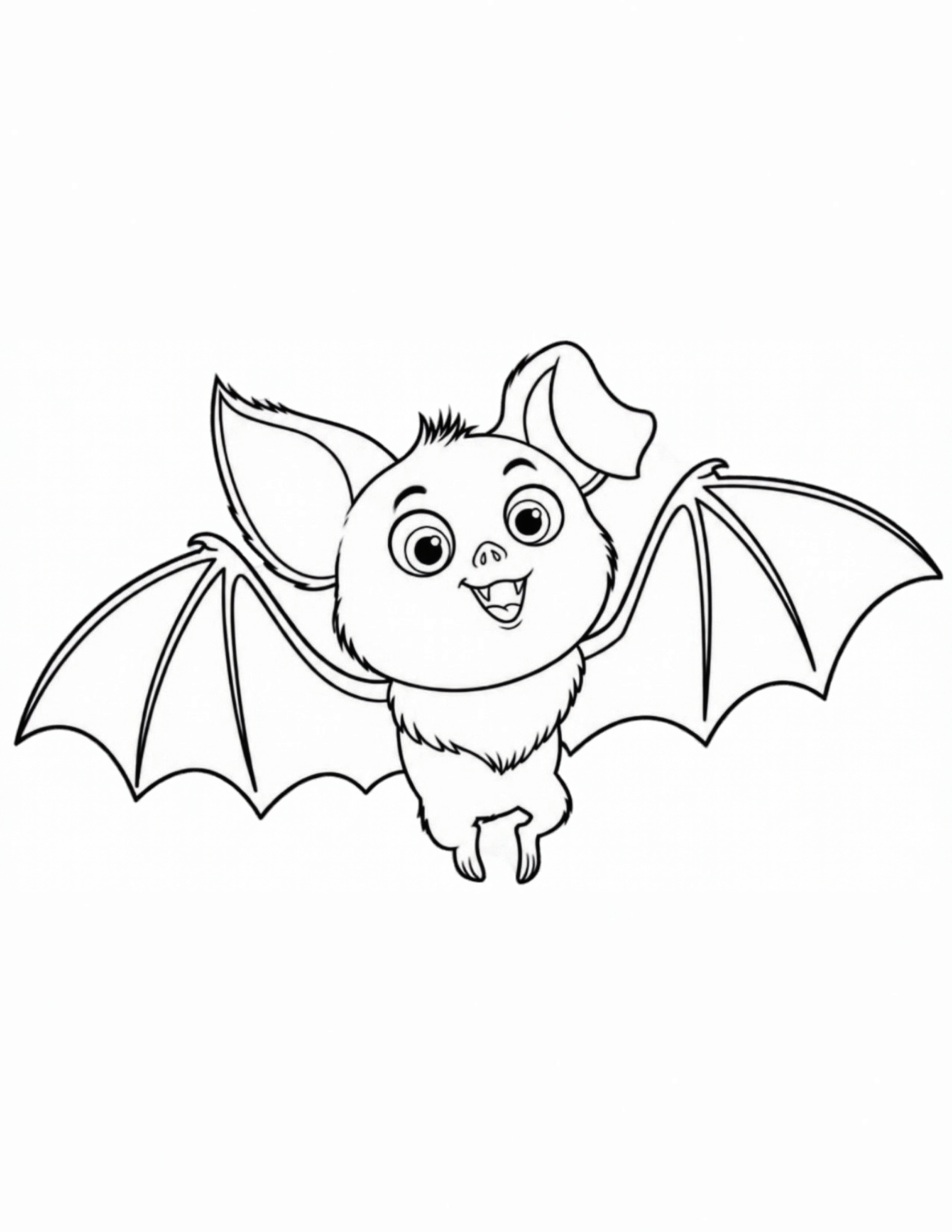 Flying Phantom Bat coloring page