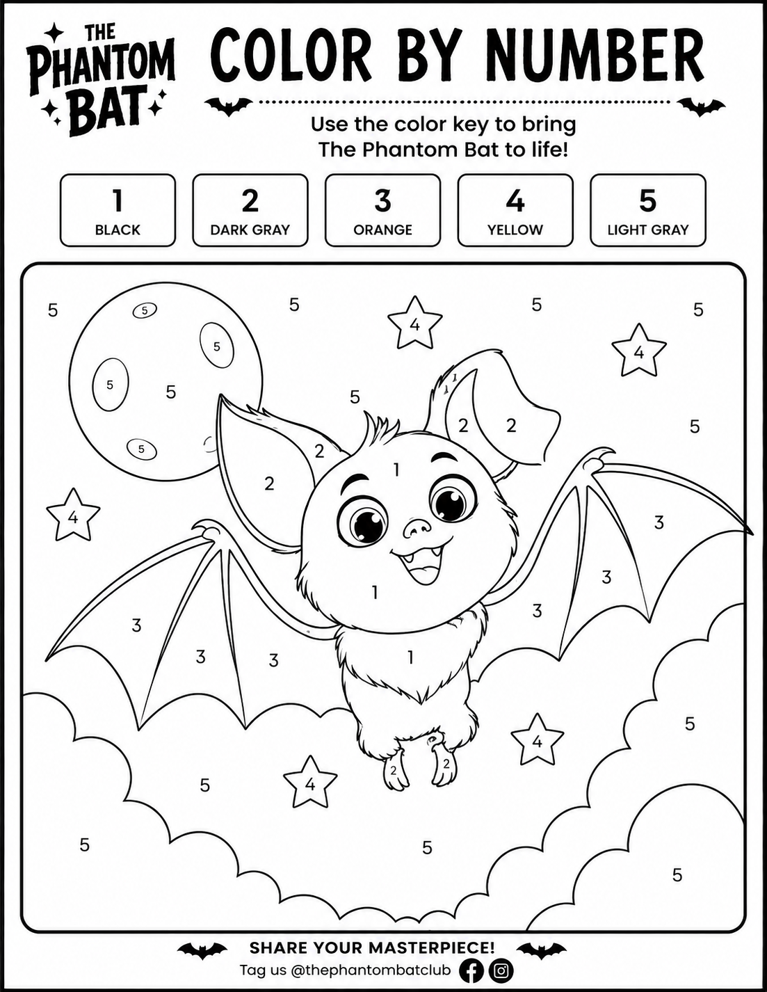 Color by Number printable preview